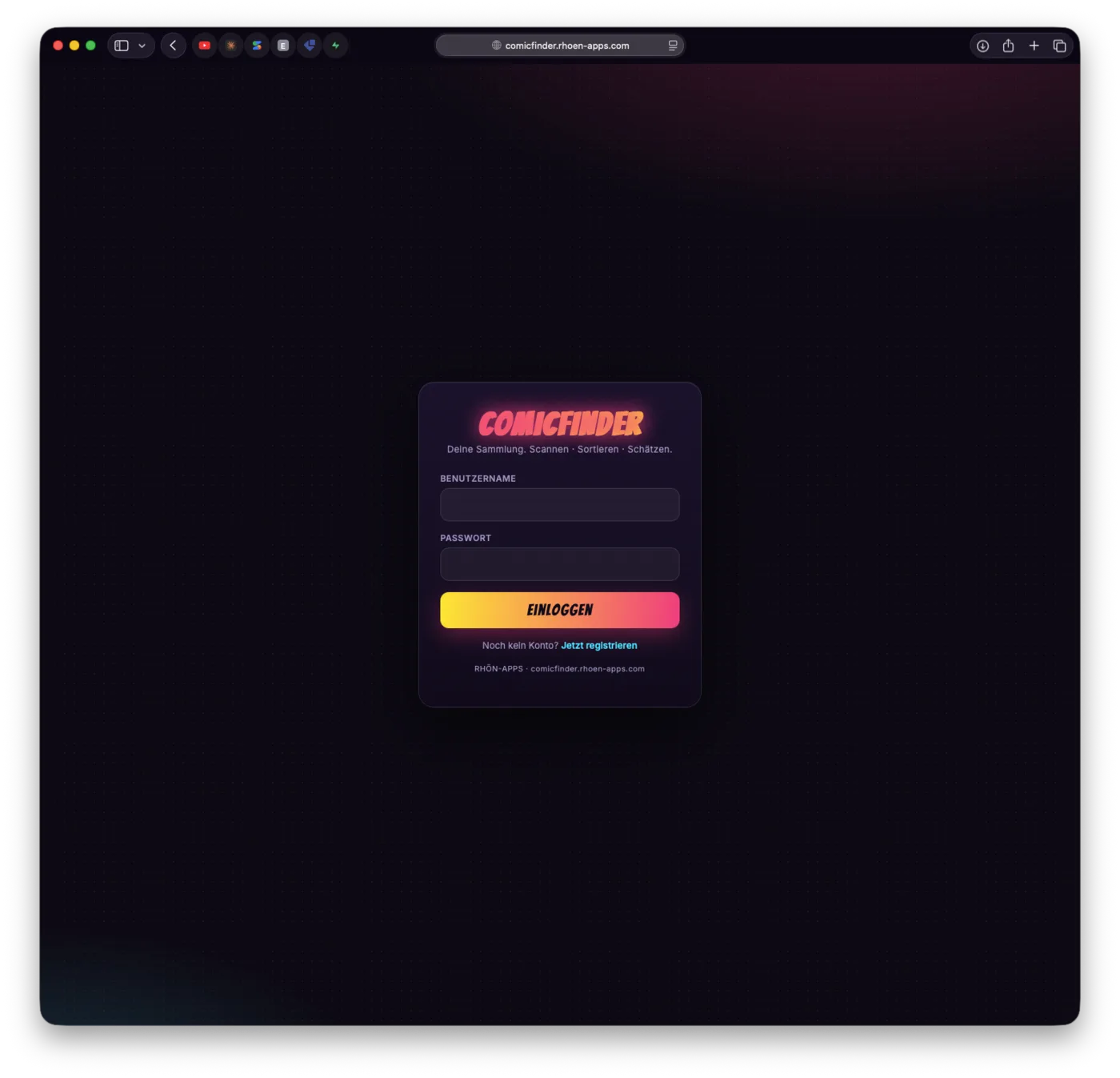 Login mit offener Selbst-Registrierung